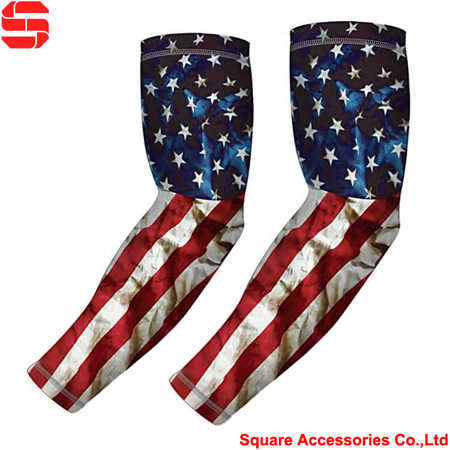 us flag running arm sleeves