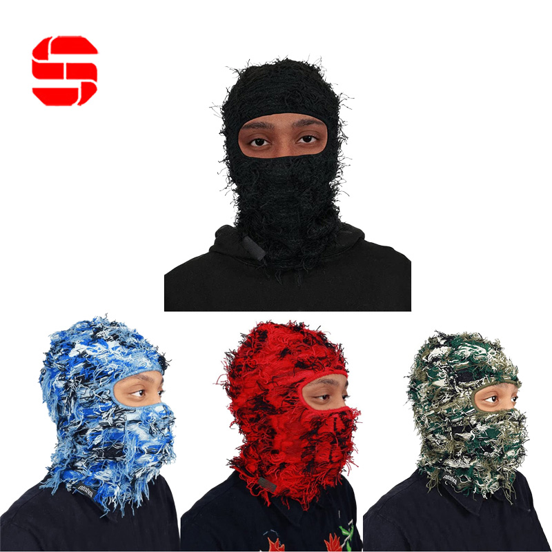 Distressed Ski Mask